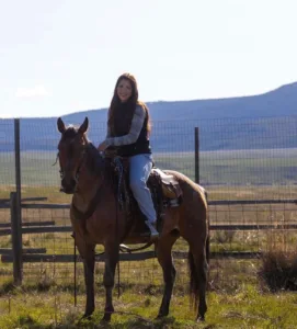 Grace Taylor riding a horse