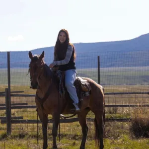 Grace Taylor and her horse